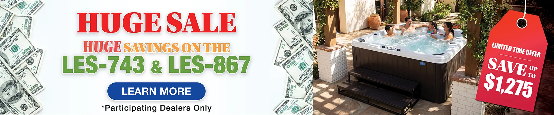 Calspas hot tub being used in a family setting - Westwood